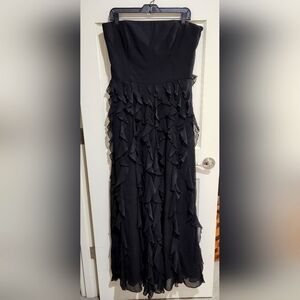 Practically New! WHBM Black Flowy Gown